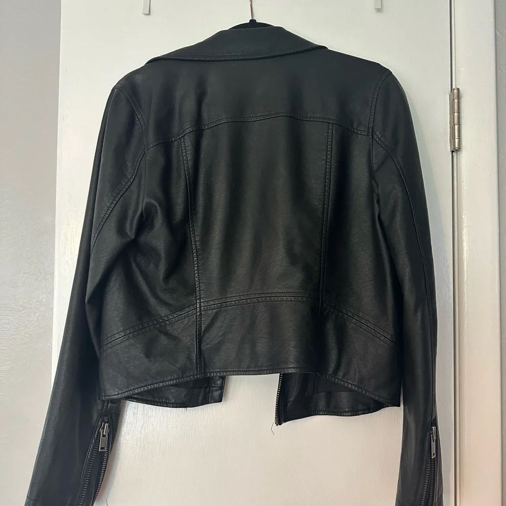 Anthropologie Black Leather Jacket - Picture 3 of 3